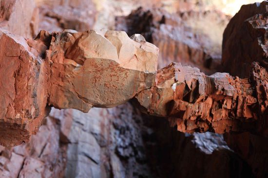 Natural Bridge. Sie ist ca. 50 cm lang.