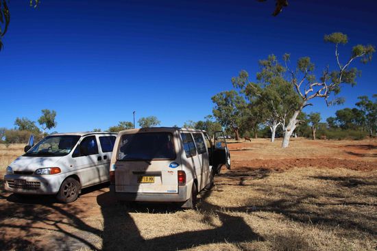 Rastplatz zwischen Fitzroy Cr. und Halls Creek