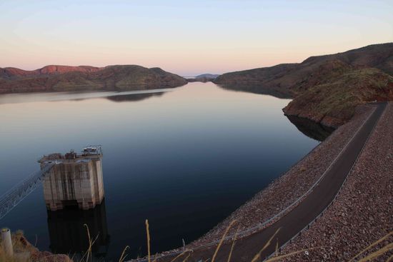 Blick vom Ord Dam, Lake Argyle