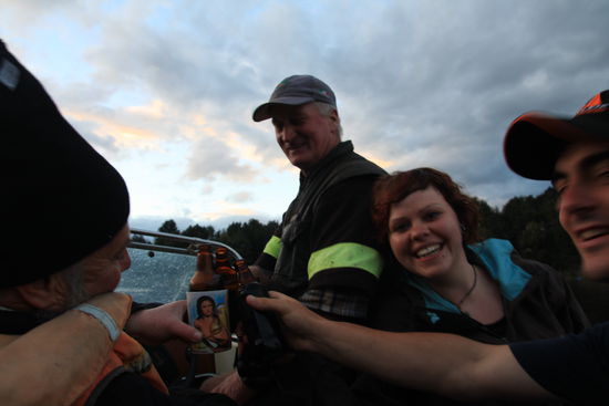 Unsere Retter in der Not. Da uns unser Wassertaxi einfach vergessen hat. Man soll´s kaum glauben, Geld gab´s zurück und ein Bier obendrauf 