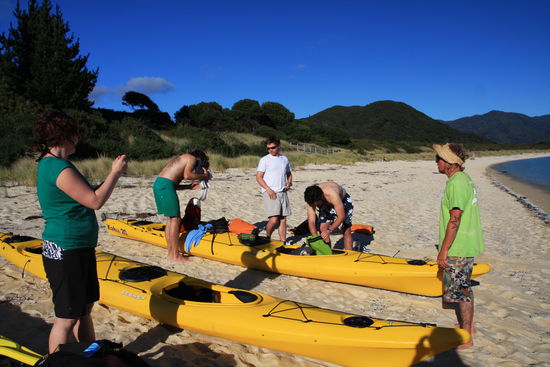 Kurze Einweisung...dann gings los.