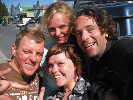 In Takaka: Carlos, Belli, Frank &amp; ich