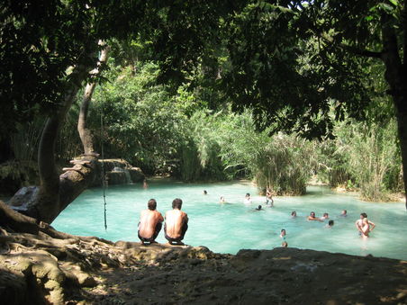 plantschen im Naturpool
