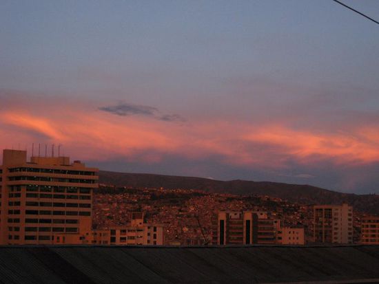 Sonnenuntergang in La Paz