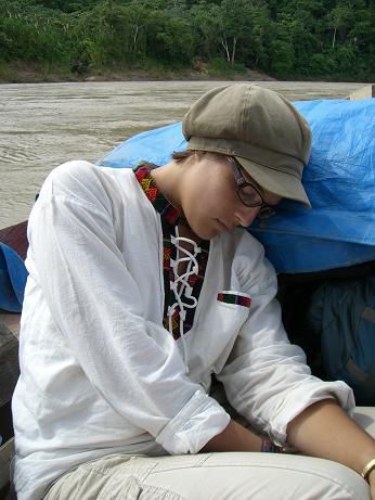 Manchmal ist Bootfahren ganz schoen anstrengend
