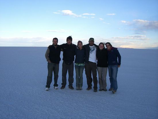 Unsere Gruppe kurz vor Sonnenuntergang