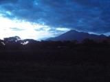 Der Mount Meru, direkt vor dem Haus