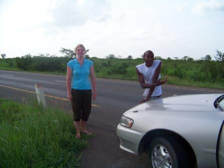 Auf der Fahrt nach Morogoro mit Abdul, Sophia und Karim