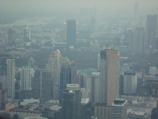 Blick auf BKK vom Bayoke Sky Hotel