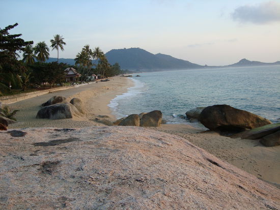 Blick über Lamai-Strand - nett oder wat !