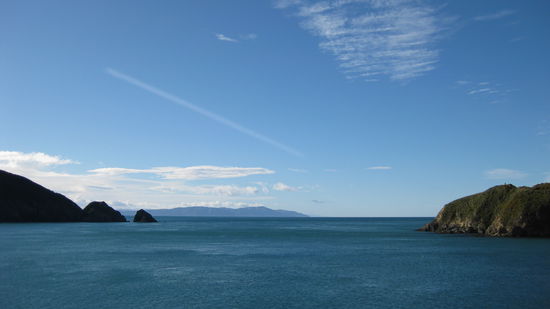 Cook-Street zwischen Sued- u. Nordinsel