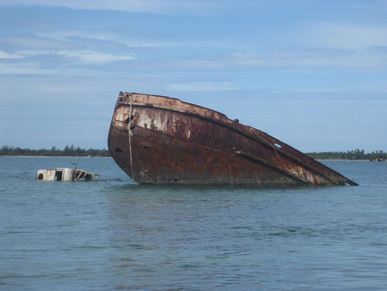 Eines von vielen Schiffswracks
