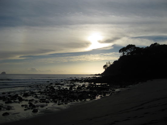 Morgens am Hot Water Beach