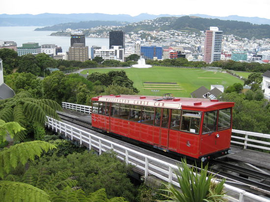 Cable-Car ueber Wellington