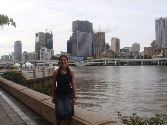 Blick von South Bank auf die Skyline