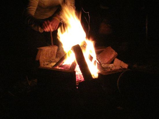 Unser schönes Lagerfeuer - leider ohne Aboriginie-Geschichten