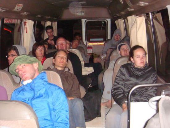 Eine ganz schön müde Truppe.