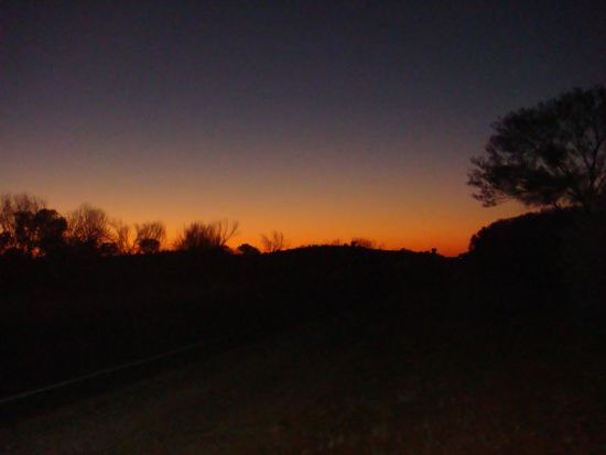 Es war zwar früh, aber dafür gabe es einen tollen Sonnenaufgang.