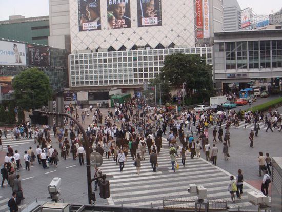 Seit dem Film "Lost in Translation", die bekannteste "Stern-Kreuzung" in Japan