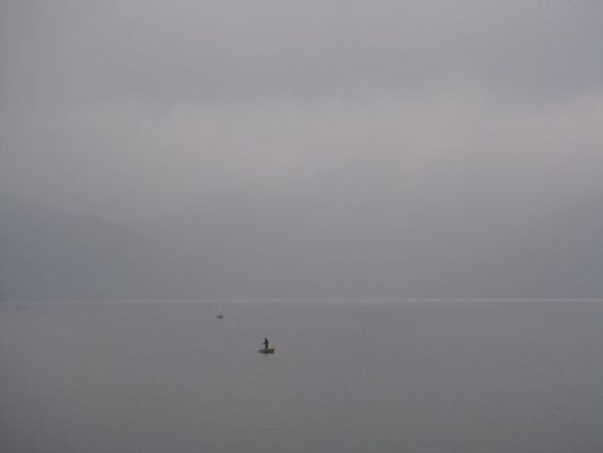 Kein schönes Wetter am Chuzenji-See, aber trotzdem eine tolle Stimmung