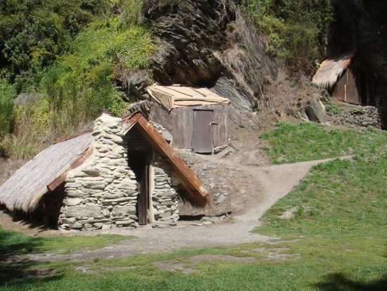 Eines der kleinen Arbeiterhaeuschen der Chinesischen Goldgraeber in Arrowtown