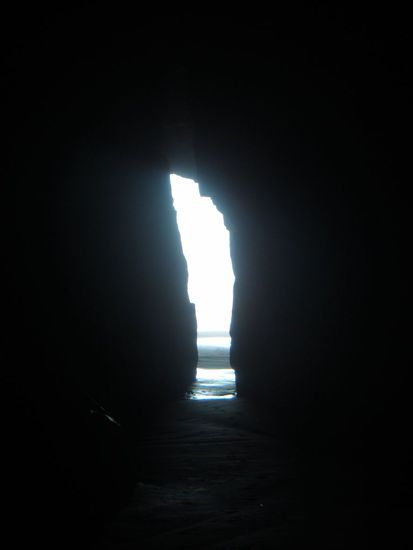 Blick aus der Cathedral Cave