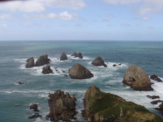 Nugget Point (wird so genannt, da die Felsen wie Gold-Nuggets aussehen...naja 