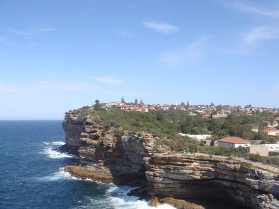 Blick auf die Klippen bei Watsons Bay