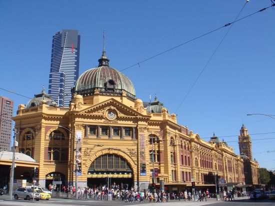 Die Metro-Station am Federation Square