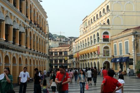 in den Straßen von Macau