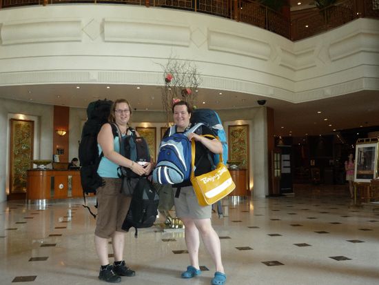 vollbepackt im 5 Stern Hotel