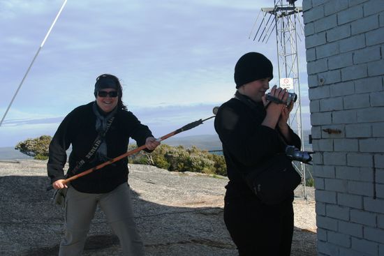 Sogar im Urlaub muss Conny noch arbeiten!!!!   