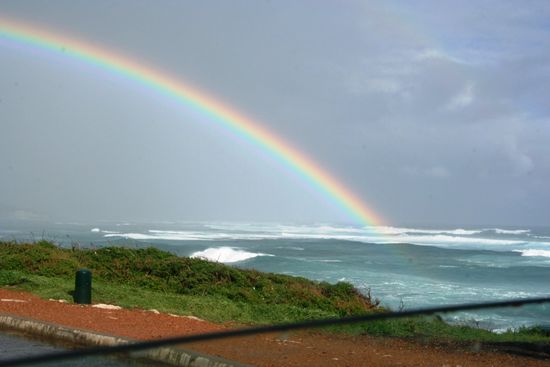 wunderschöne Regenbogen, leider reichte die Kamera nicht aus um alles auf ein Foto zu bekommen!!!!   