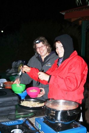 erstes Mal kochen mit unserer neuen Ausrüstung