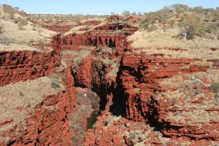 Oxer Lookout - hier Teilt sich die Schlucht in 4 verschiedene Schluchten auf