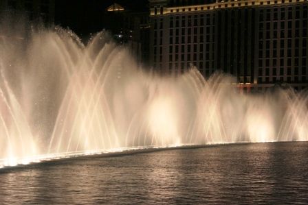 tolle Wassershow beim Bellagio
