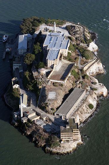 Alcatraz von oben gesehen - Foto aus Wikipedia