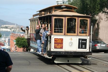 natürlich fuhren wir auch Straßenbahn