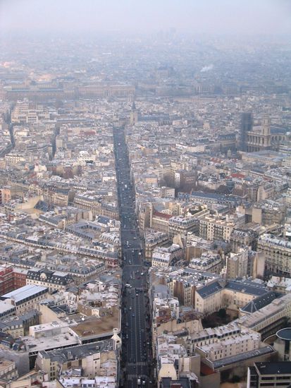 Aussicht auf die Stadt! Bei schönen Wetter würde man noch weiter sehen!