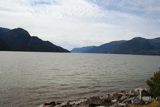 Aussicht von unserem Campingplatz - taumhaft!