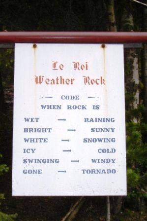 Hier die Wetterangaben im Ort