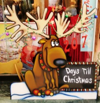 cool, ein Weihnachtsshop mitten im Sommer
