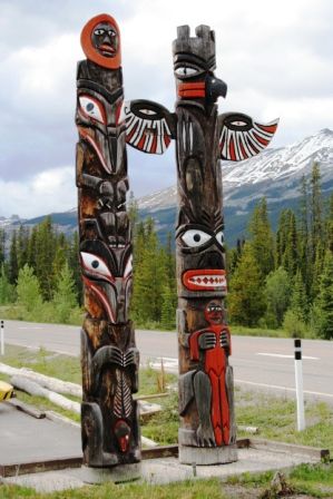 wir sahen Totems
