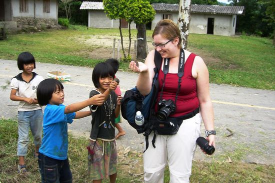 Das erste Dorf das wir besichtigen - YAO Dorf