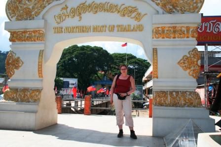 Die nördlichste Stadt und Grenze zu Myanmar