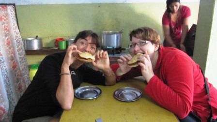 unser nepalisches Frühstück - war lecker