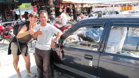 Valerie und unser Fahren Dilip