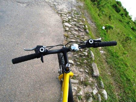 Hier mein Bike, seht ihr die doofen Griffe, man kan das Muster leicht erkennen.