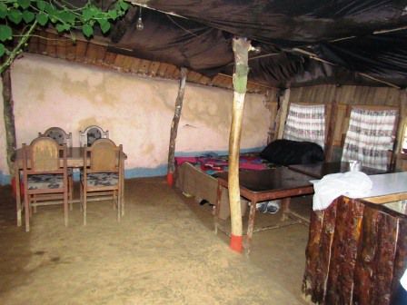 Blick ins Innere eine Hauses