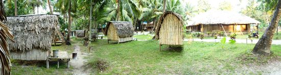 ja und danach hab ich eine dieser Hütten bezogen